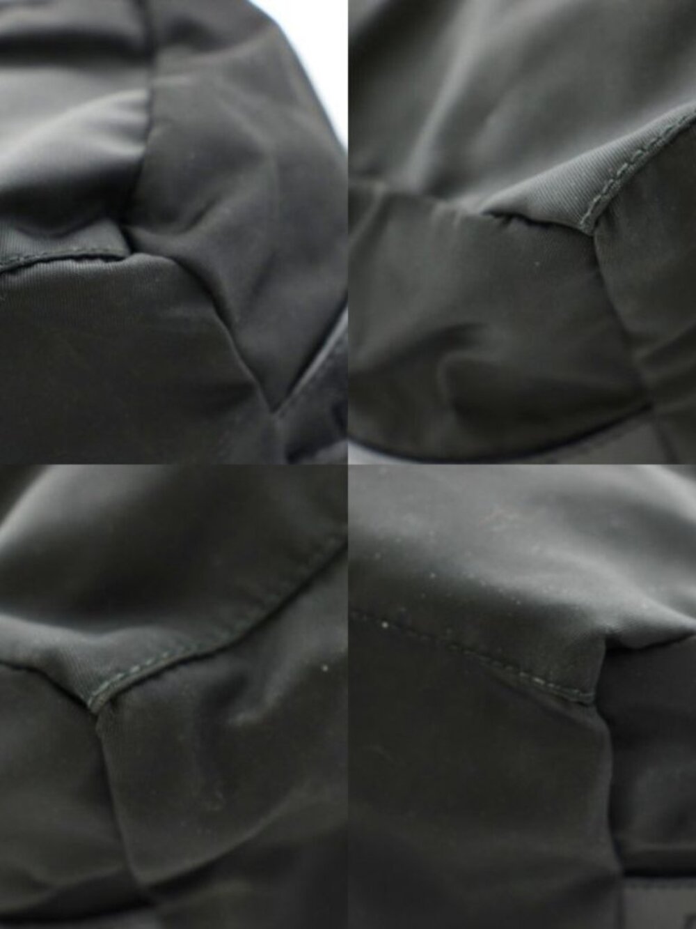 Prada Pouch Multi Triangle Logo Nylon Black KU - Picture 9 of 9